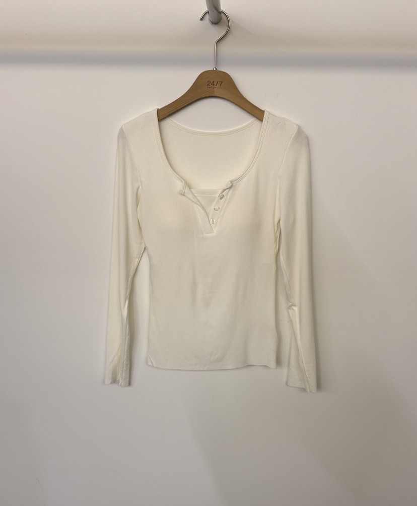 TWENTY FOUR SEVEN24-7韓國直郵㊣女士新款休閑人氣長袖T恤TEWNTY FOUR SEVEN24-7長袖T恤