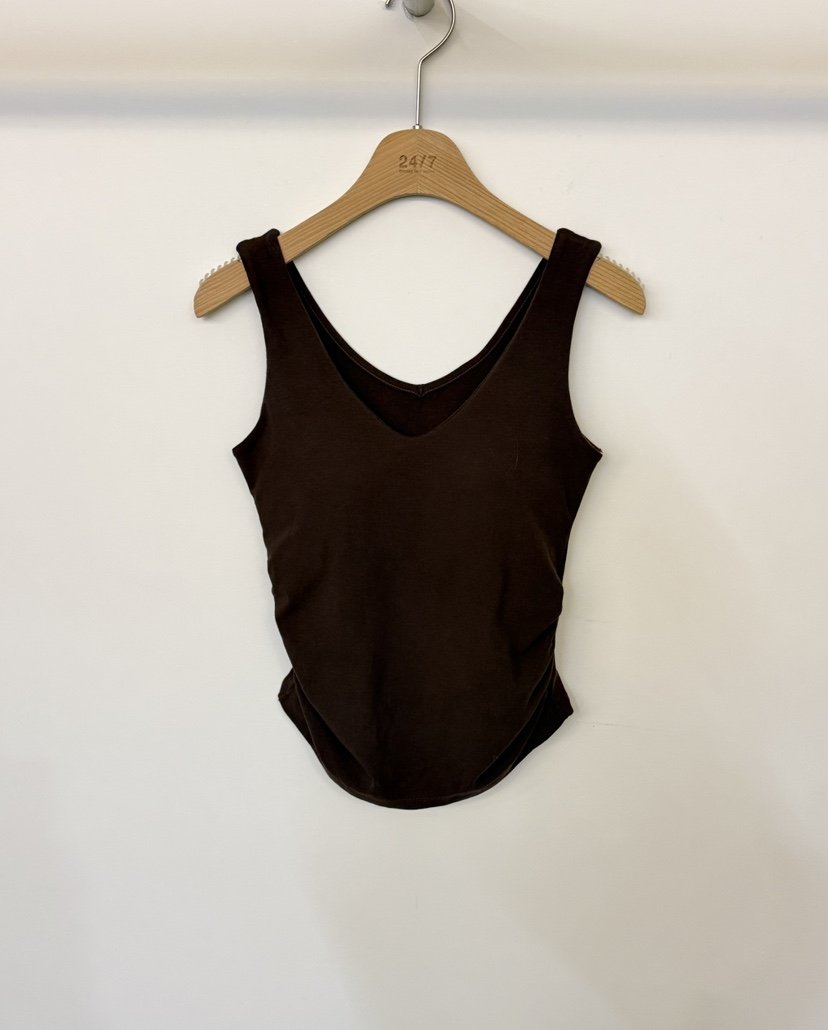 TWENTY FOUR SEVEN24-7東大門㊣實拍女士新款人氣吊帶背心V領褶皺TEWNTY FOUR SEVEN24-7吊帶/背心