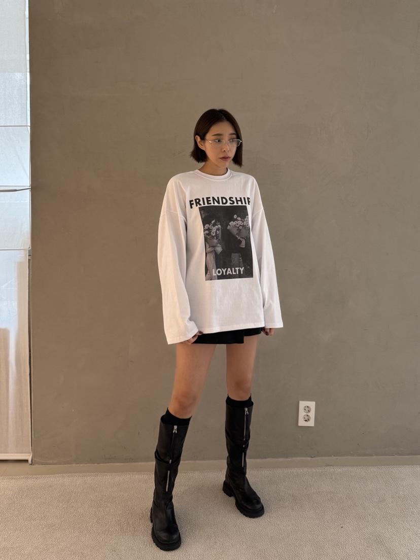 BEENS東大門㊣直郵女裝新品休閑25秋冬職業熱賣推薦長袖T恤BEENS長袖T恤