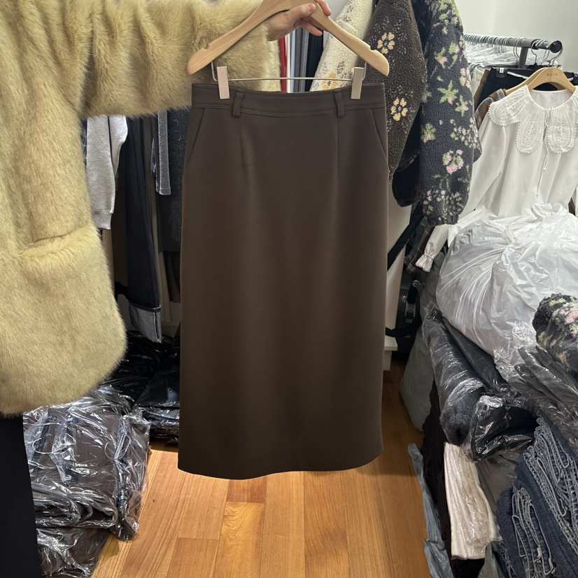 NAVE東大門㊣實拍女裝新品推薦休閑人氣熱賣職業時尚25秋冬長裙NAVE長裙