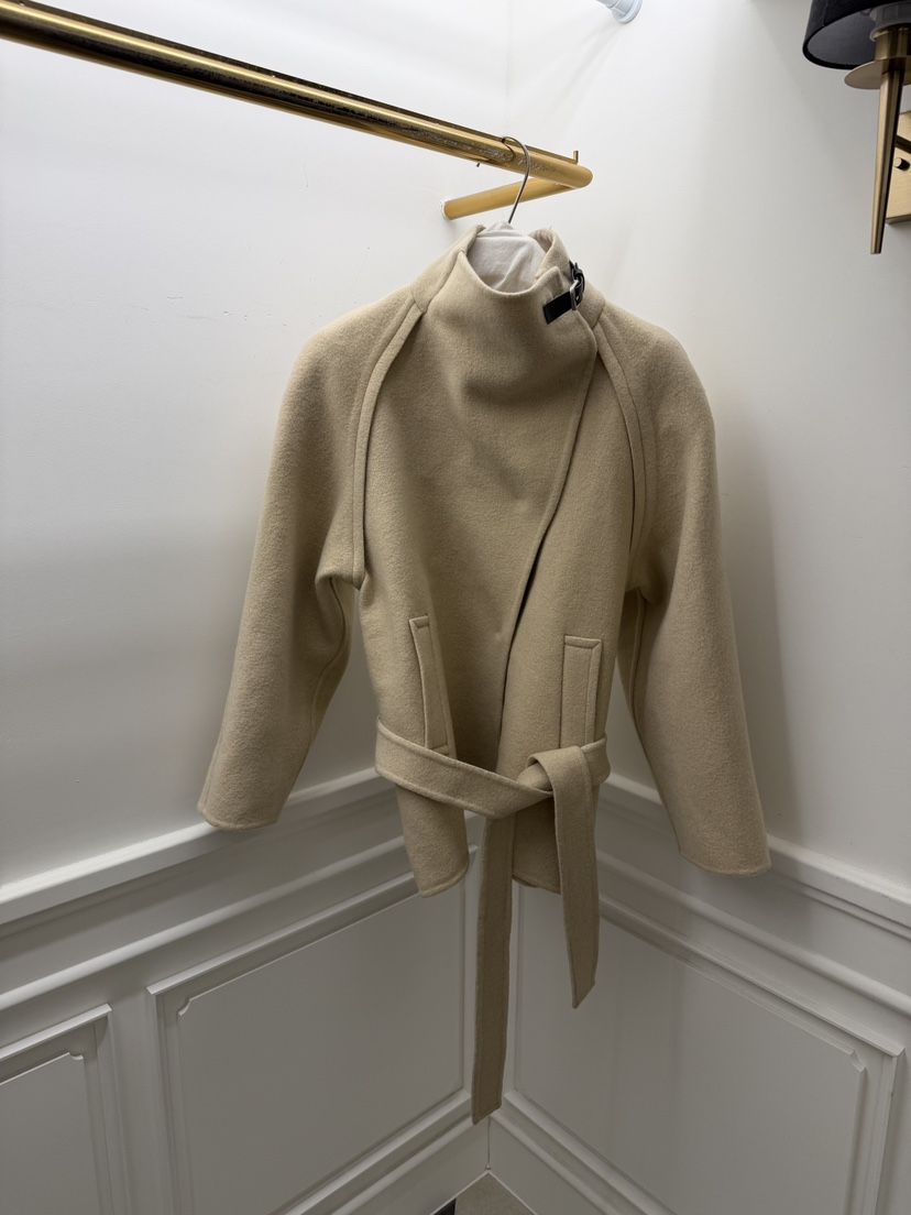 ETER東大門㊣直郵女士新品人氣推薦職業熱賣短款大衣含腰帶eter/VERSO短款大衣