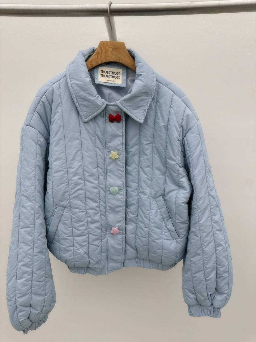 THORE東大門㊣直郵女士新品人氣職業休閑25秋冬熱賣短款棉服THORE短款棉服