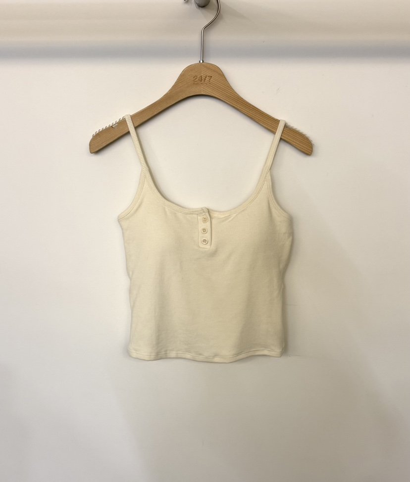 TWENTY FOUR SEVEN24-7韓國代購㊣女裝新品推薦吊帶背心海軍紐扣TEWNTY FOUR SEVEN24-7吊帶/背心