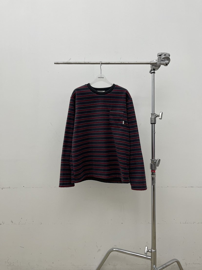 ATMOSPHERE東大門㊣直郵女士新款25秋冬熱賣長袖T恤口袋抓絨ATMOSPHERE/BLING長袖T恤