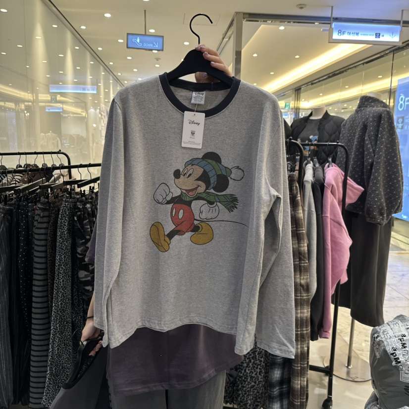 CREDITO韓國直郵㊣女裝新款職業人氣推薦25秋冬時尚長袖T恤CREDITO長袖T恤