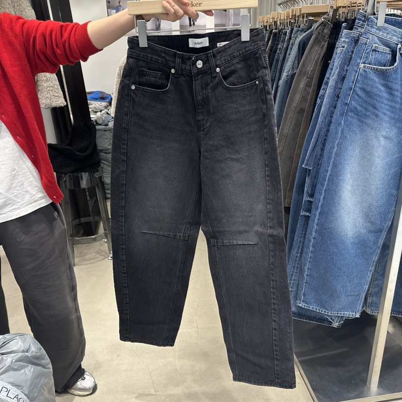 ACKER韓國代購㊣女裝新品職業25秋冬休閑熱賣時尚推薦牛仔褲ACKER牛仔褲