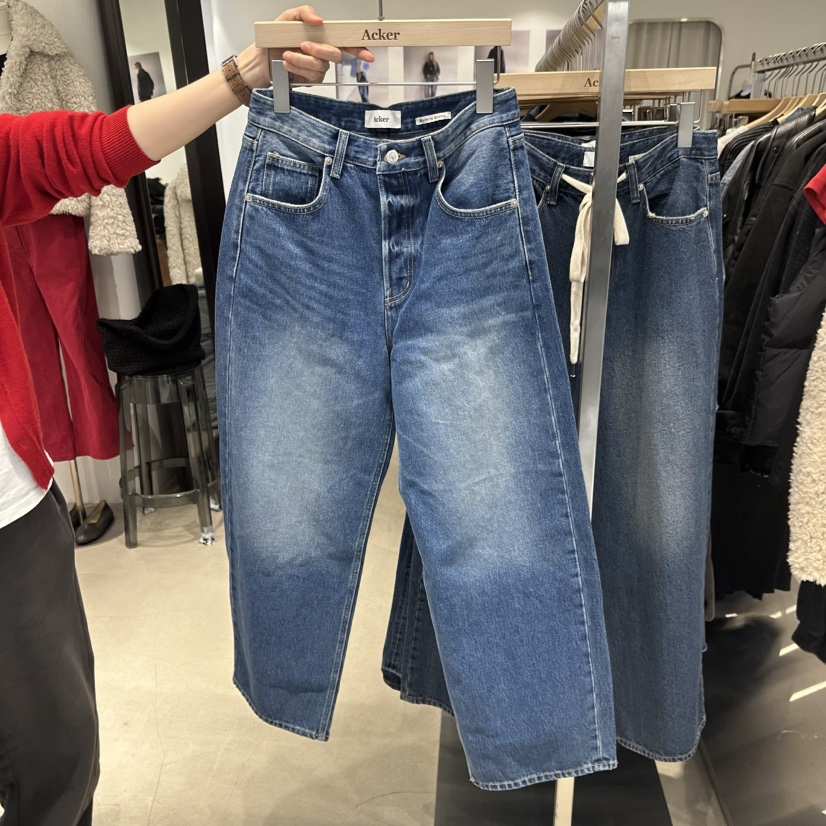 ACKER東大門㊣代購女裝新品職業人氣25秋冬熱賣時尚推薦牛仔褲ACKER牛仔褲