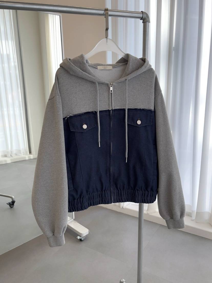 J CRANE-A東大門㊣實拍女裝新品休閑推薦職業夾克連帽拉鏈衫J CRANE夾克