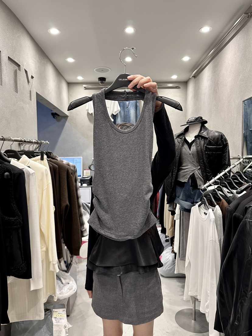 CELEBRITY-A東大門㊣代購女士新品熱賣休閑職業時尚吊帶背心CELEBRITY-A吊帶/背心