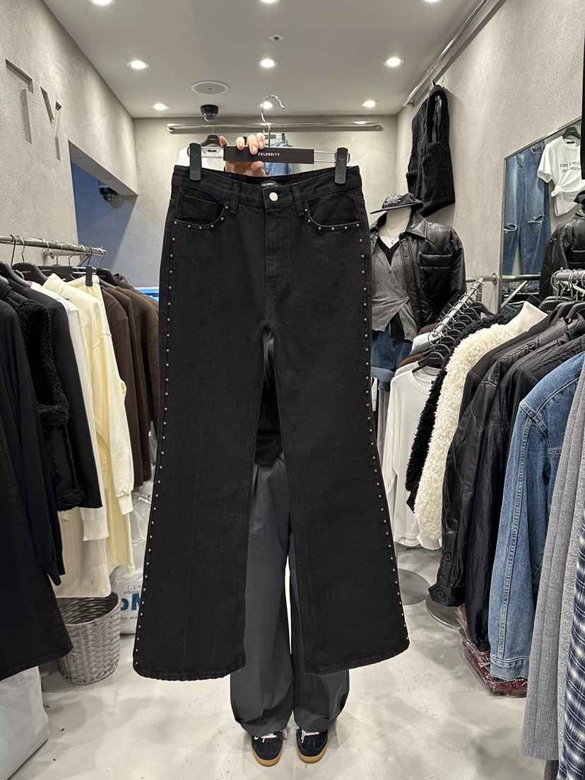 CELEBRITY-A東大門㊣實拍女士新品時尚休閑25秋冬人氣牛仔褲CELEBRITY-A牛仔褲