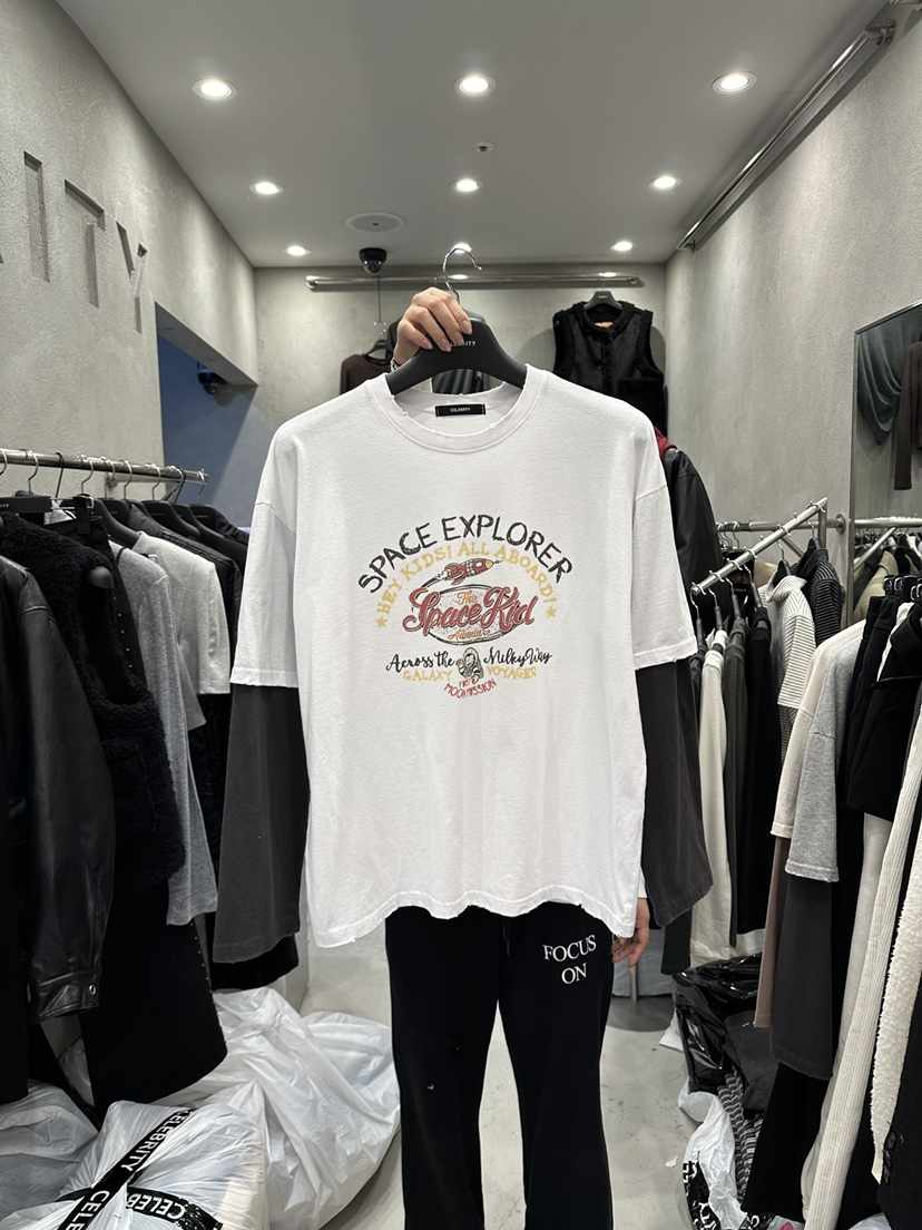 CELEBRITY-A韓國直郵㊣女士新品25秋冬職業推薦長袖T恤假兩件CELEBRITY-A長袖T恤