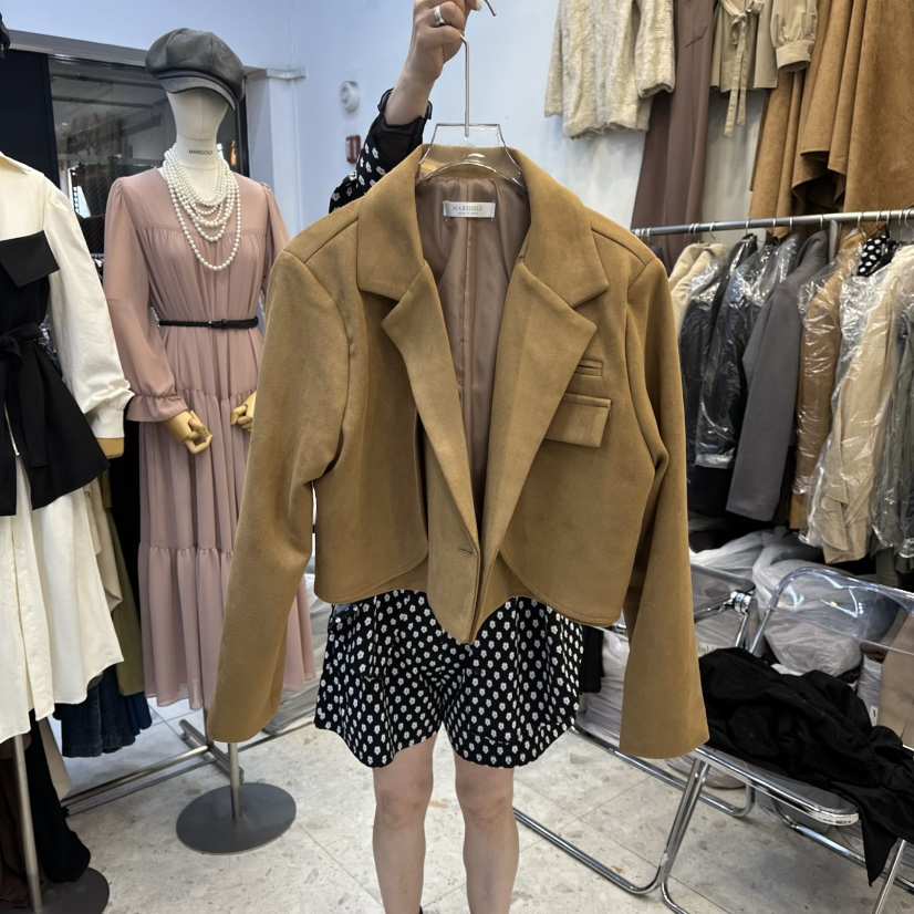 MARIGOLD東大門㊣直郵女士新品時尚人氣推薦25秋冬職業夾克MARIGOLD夾克