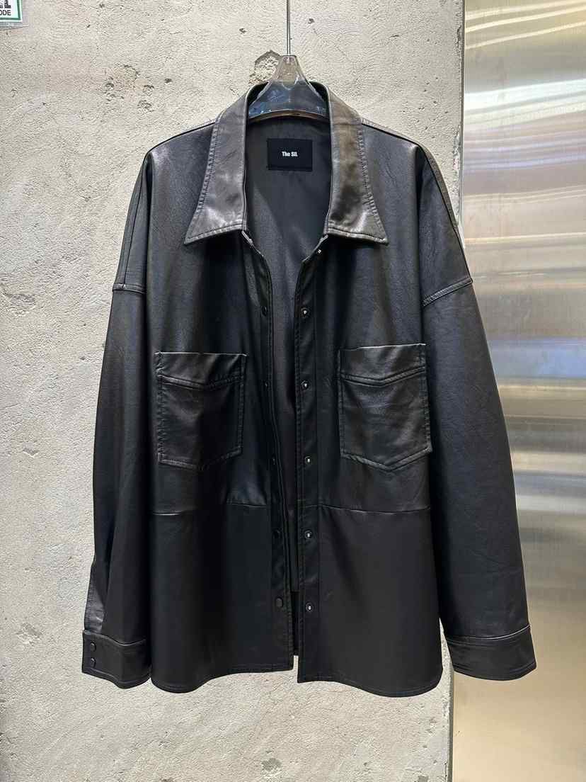 THE SIL東大門㊣實拍女裝新品時尚職業25秋冬休閑人氣皮衣THE SIL/1 2ILLY皮衣