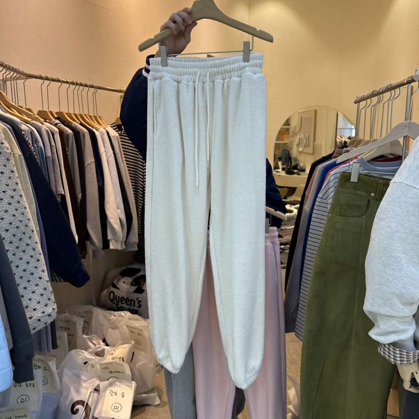 AND FLOYD韓國代購㊣女裝新品25秋冬人氣時尚休閑褲毛圈雙層stunning and Floyd休閑褲