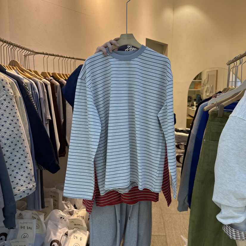 AND FLOYD韓國代購㊣女士新款職業人氣推薦時尚休閑長袖T恤stunning and Floyd長袖T恤