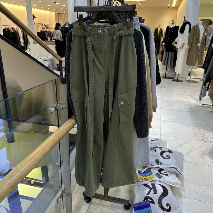 A2/D2韓國直郵㊣女裝新品熱賣推薦時尚休閑褲工裝褲含腰繩A2/D2休閑褲