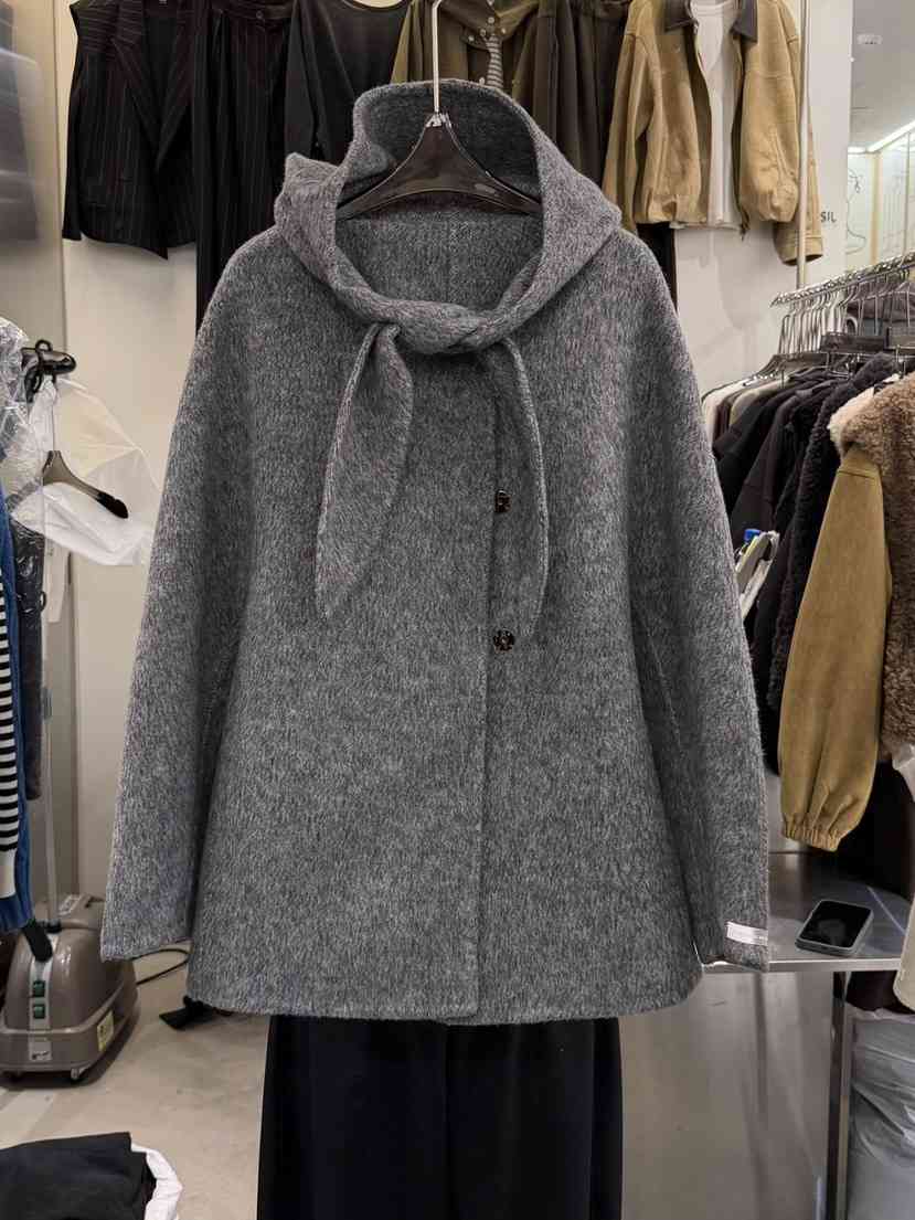 THE SIL東大門㊣代購女裝新款推薦時尚休閑中長款大衣手工THE SIL/1 2ILLY中長款大衣