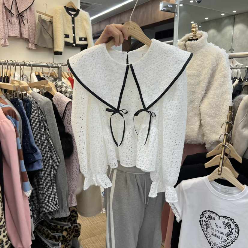 BEEN-A韓國代購㊣女士新品休閑推薦熱賣時尚職業襯衫蕾絲衫BEEN-A襯衫/蕾絲衫