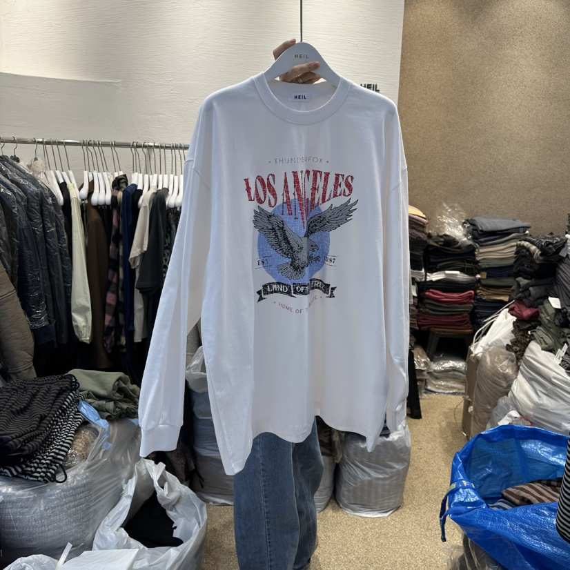 HEIL東大門㊣直郵女士新款時尚人氣25秋冬推薦熱賣職業長袖T恤HEIL長袖T恤