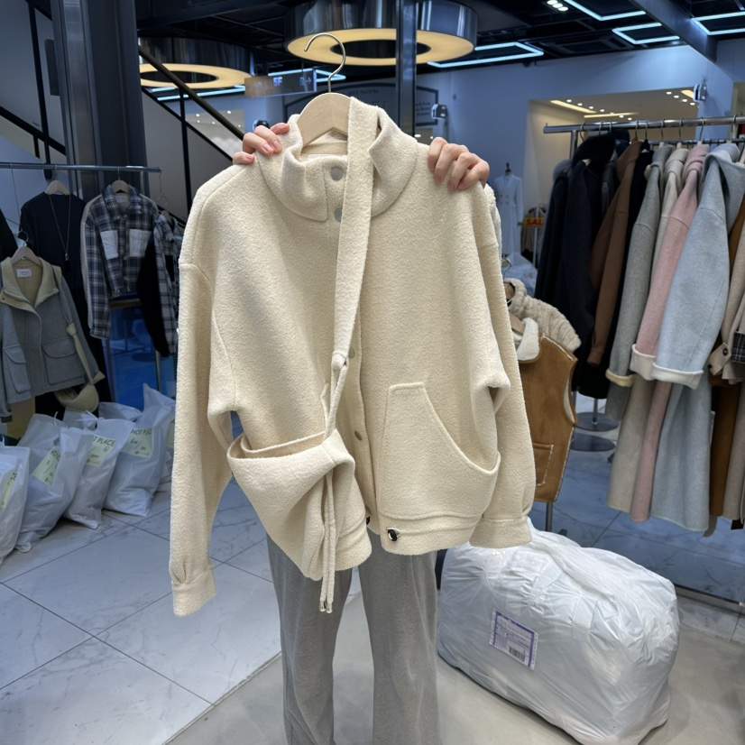 HOT PLACE東大門㊣實拍女士新品熱賣短款大衣含包套裝貂皮HOT PLACE_ISSUE/DREAM GIRIS短款大衣