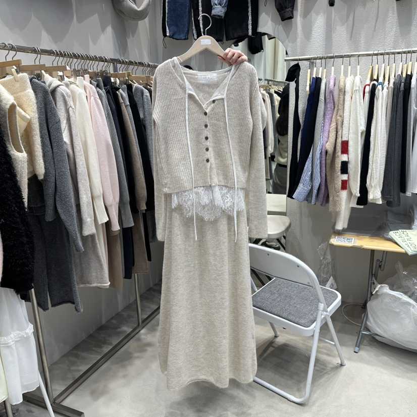 HOT PLACE東大門㊣直郵女士新款時尚熱賣套裝兩件套套裝蕾絲HOT PLACE_ISSUE/DREAM GIRIS套裝