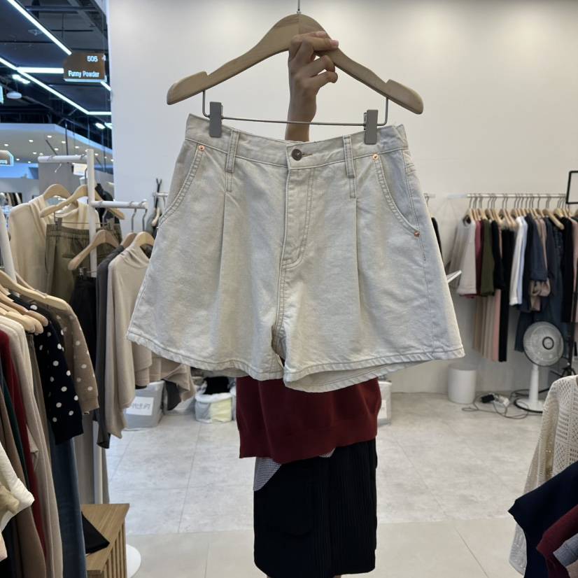 FUNNY POWDER東大門㊣直郵女裝新款25秋冬職業熱賣休閑短褲THE FUNNY短褲