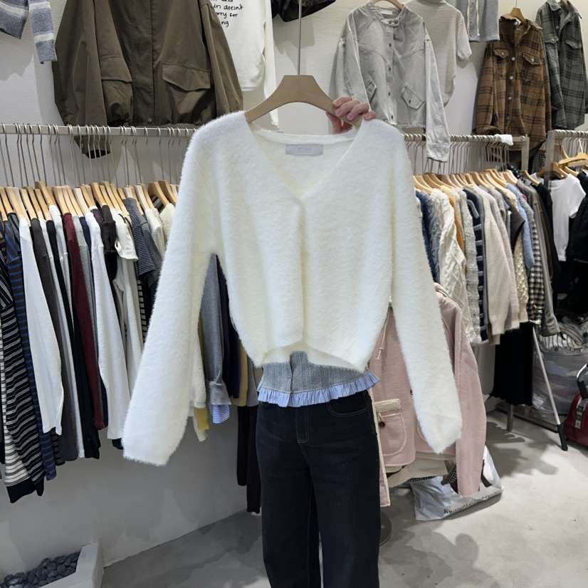 HIPTIQUE韓國代購㊣女士新品推薦時尚休閑熱賣職業針織衫開衫HIPTIQUE針織衫