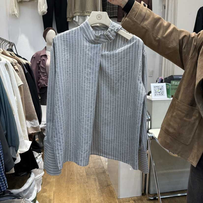 THE MOST-Q韓國直郵㊣女士新品25秋冬時尚人氣襯衫蕾絲衫THE MOST襯衫/蕾絲衫