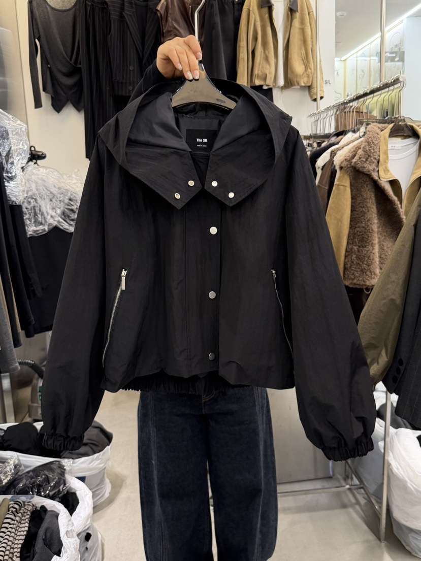 THE SIL東大門㊣直郵女裝新品人氣休閑職業熱賣25秋冬夾克連帽THE SIL/1 2ILLY夾克