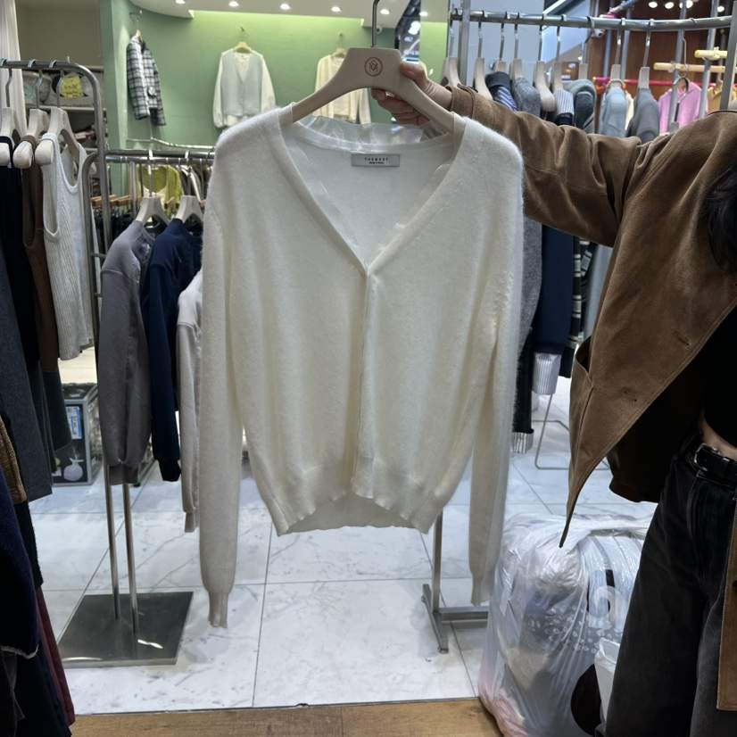 THE MOST-Q韓國代購㊣女裝新款推薦職業25秋冬針織衫安哥拉THE MOST針織衫