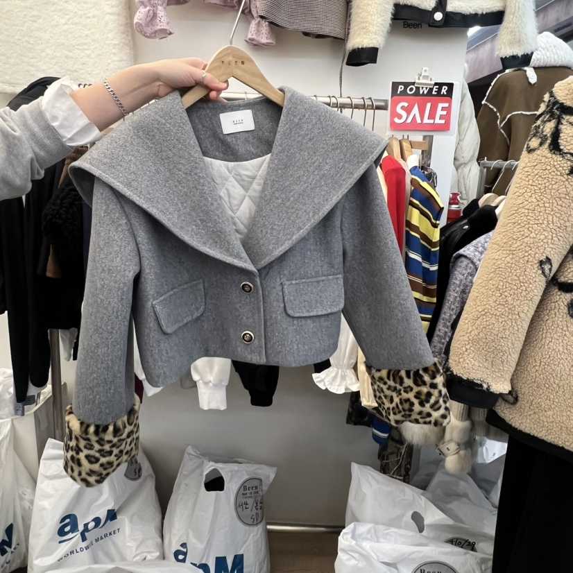 BEEN-A韓國直郵㊣女裝新品職業休閑人氣時尚推薦25秋冬夾克BEEN-A夾克