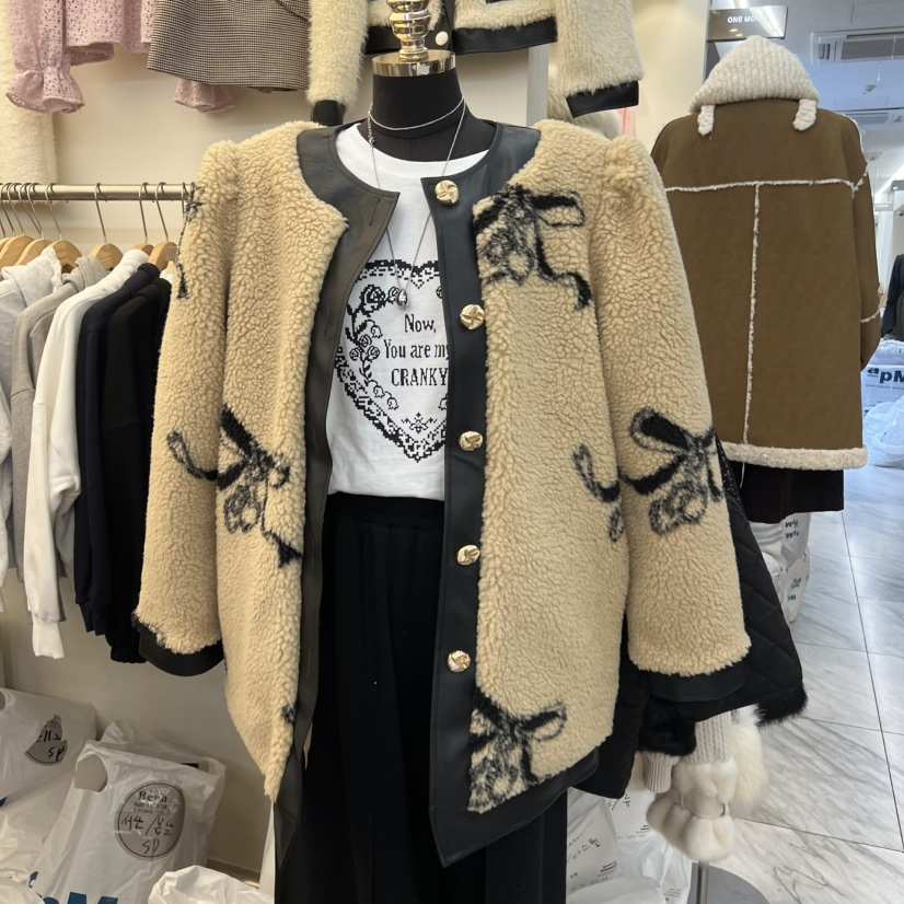 BEEN-A韓國直郵㊣女士新款推薦休閑時尚熱賣人氣短款大衣棉BEEN-A短款大衣