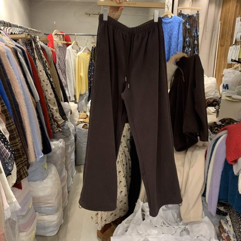 LOGROAD東大門㊣直郵女士新品職業熱賣推薦人氣時尚休閑褲羊毛LOG ROAD休閑褲