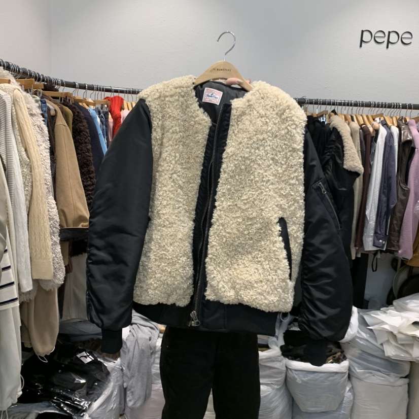 ALMOND PEPE韓國代購㊣女士新款時尚休閑人氣25秋冬夾克棉ALMOND PEPE夾克