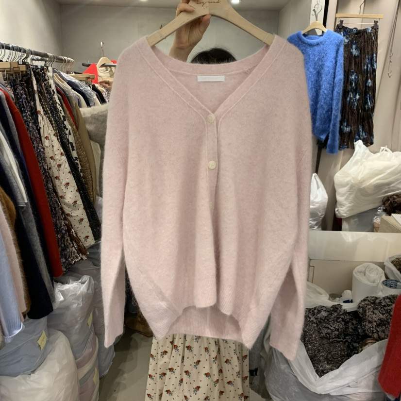 LOGROAD東大門㊣實拍女裝新品休閑25秋冬人氣時尚針織衫浣熊LOG ROAD針織衫