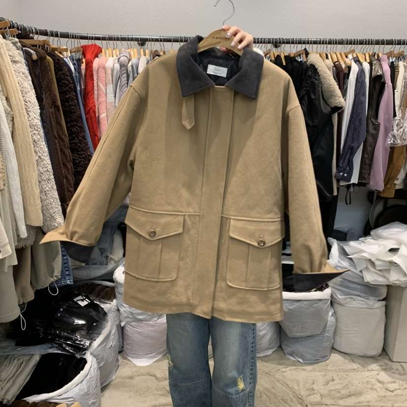 ALMOND PEPE東大門㊣直郵女士新款職業時尚熱賣人氣夾克棉ALMOND PEPE夾克