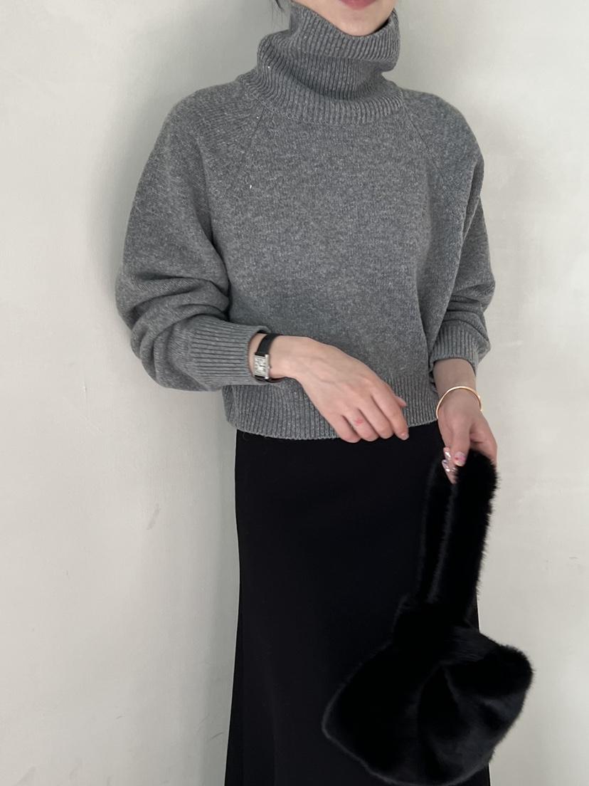 DEMAR東大門㊣實拍女裝新品推薦時尚休閑25秋冬職業針織衫短款DEMAR針織衫