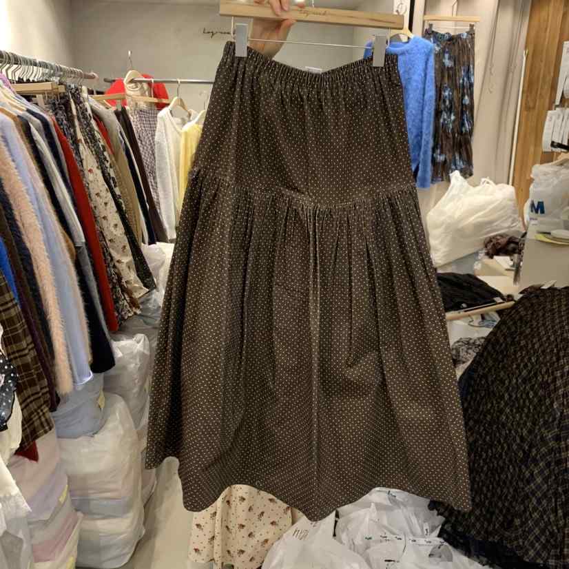 LOGROAD東大門㊣實拍女士新品時尚25秋冬休閑推薦半身裙中短裙LOG ROAD半身裙/中短裙