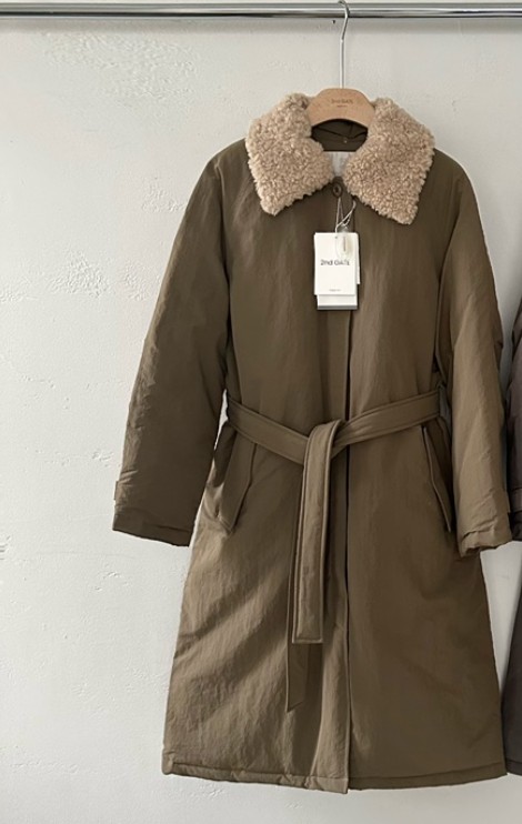 2ND GATE東大門㊣代購女士新款25秋冬時尚中長款大衣含腰帶2ND GATE中長款大衣