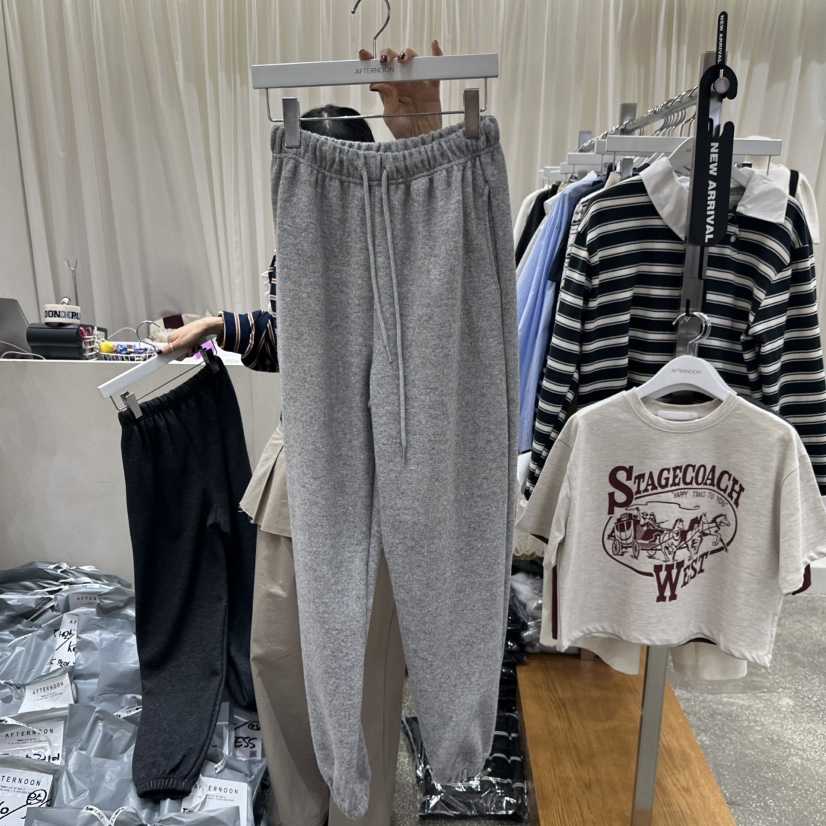 AFTERNOON韓國直郵㊣女士新品推薦熱賣時尚25秋冬休閑褲羊毛AFTERNOON休閑褲