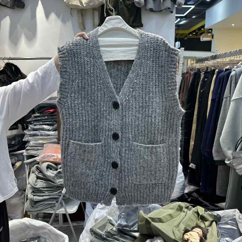 WASHBLUE韓國代購㊣女裝新品時尚推薦25秋冬人氣休閑職業馬甲WASHBLUE馬甲