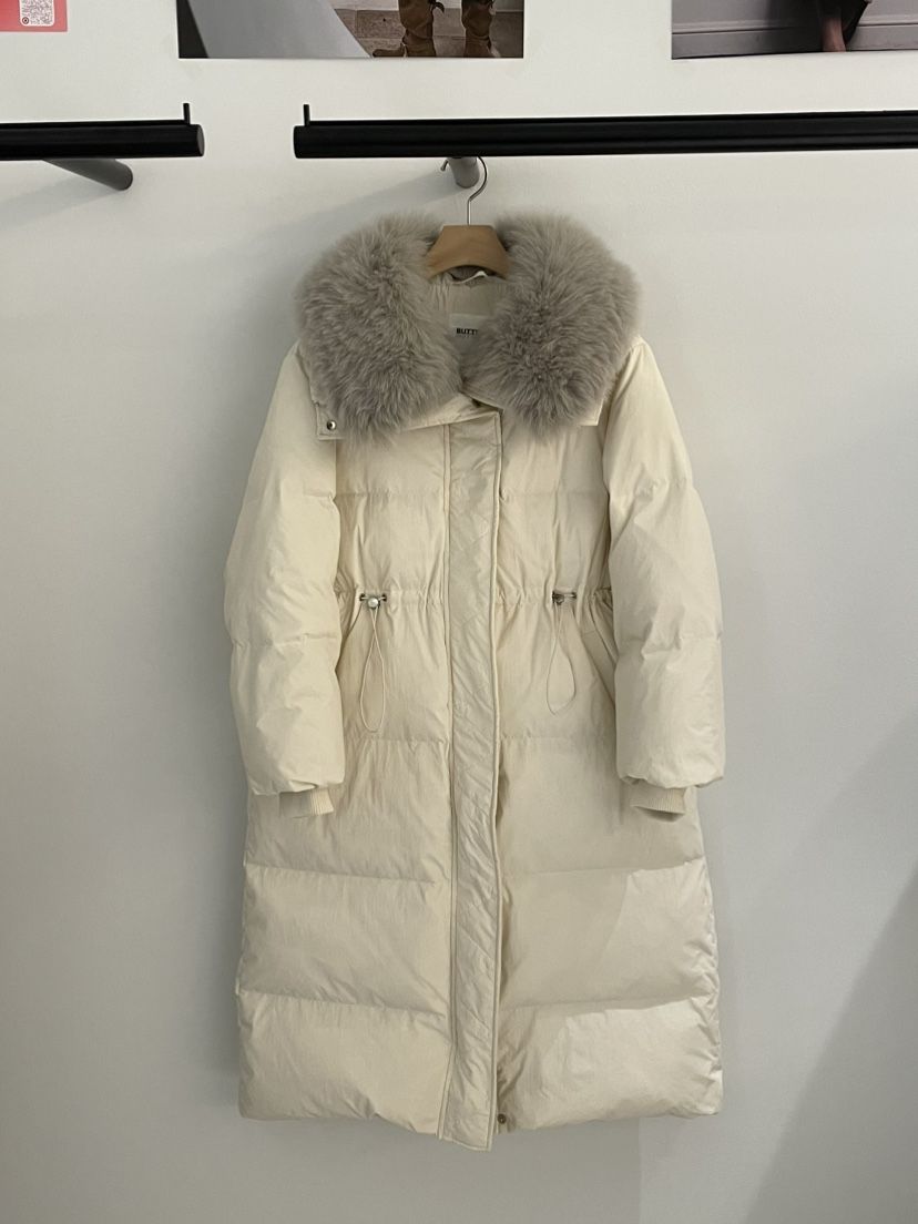 BUTTER-P東大門㊣直郵女裝新款25秋冬熱賣休閑長款羽絨服狐貍BUTTER-P長款羽絨服