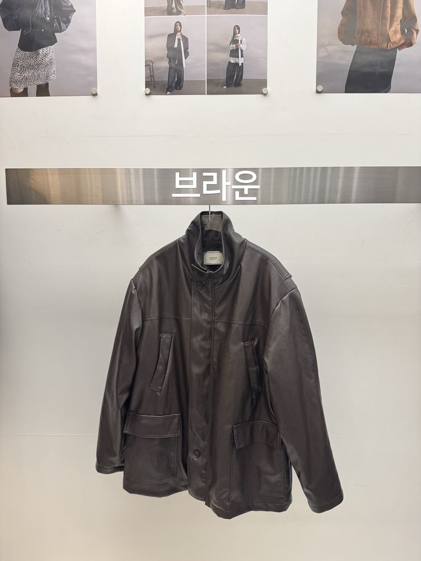 AMOOD東大門㊣直郵女士新品時尚職業休閑熱賣25秋冬夾克貂皮AMOOD夾克