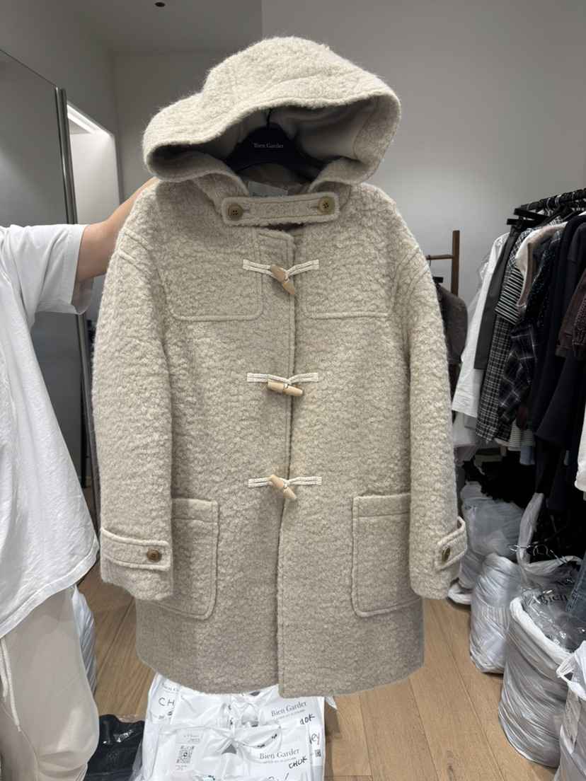 BIEN GARDER韓國代購㊣女士新款熱賣25秋冬職業中長款大衣BIEN GARDER中長款大衣