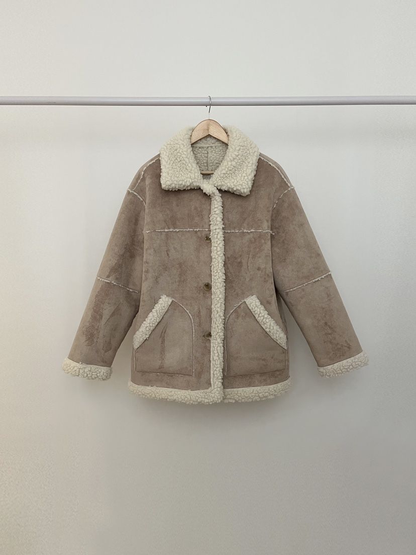 RE:OPENING韓國代購㊣女裝新款人氣職業熱賣中長款大衣兩面穿RE:OPENING中長款大衣