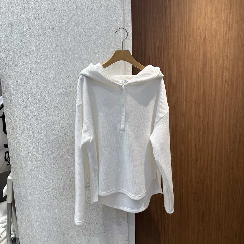 ON THE MODE東大門㊣代購女士新款職業休閑25秋冬長袖T恤紐扣ON THE MODE長袖T恤