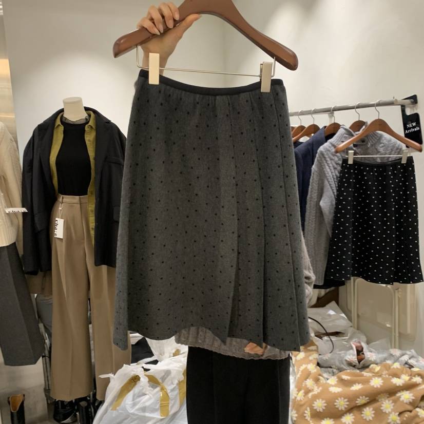 CHAE韓國代購㊣女裝新款時尚25秋冬熱賣推薦休閑半身裙中短裙CHAE半身裙/中短裙