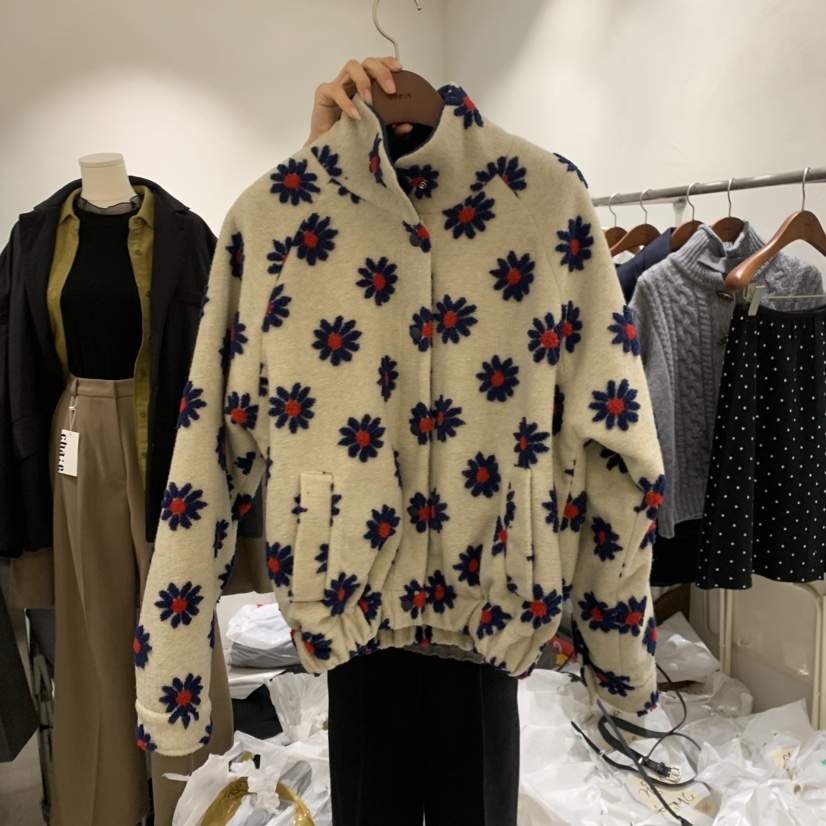 CHAE東大門㊣實拍女士新款推薦熱賣休閑人氣25秋冬時尚夾克絨CHAE夾克