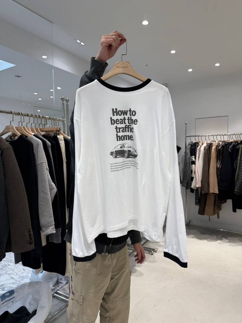 THE BRUNCH韓國直郵㊣女士新品休閑25秋冬職業人氣長袖T恤THE BRUNCH長袖T恤