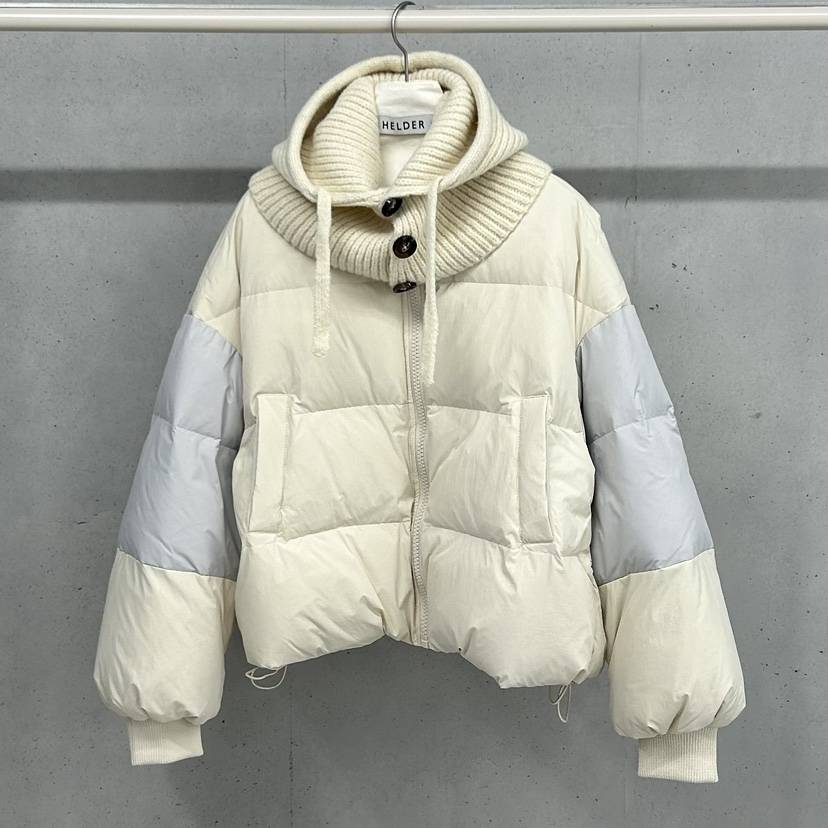 HELDER-P韓國直郵㊣女士新品25秋冬短款羽絨服鴨子羽絨含帽子套裝鴨絨HELDER短款羽絨服